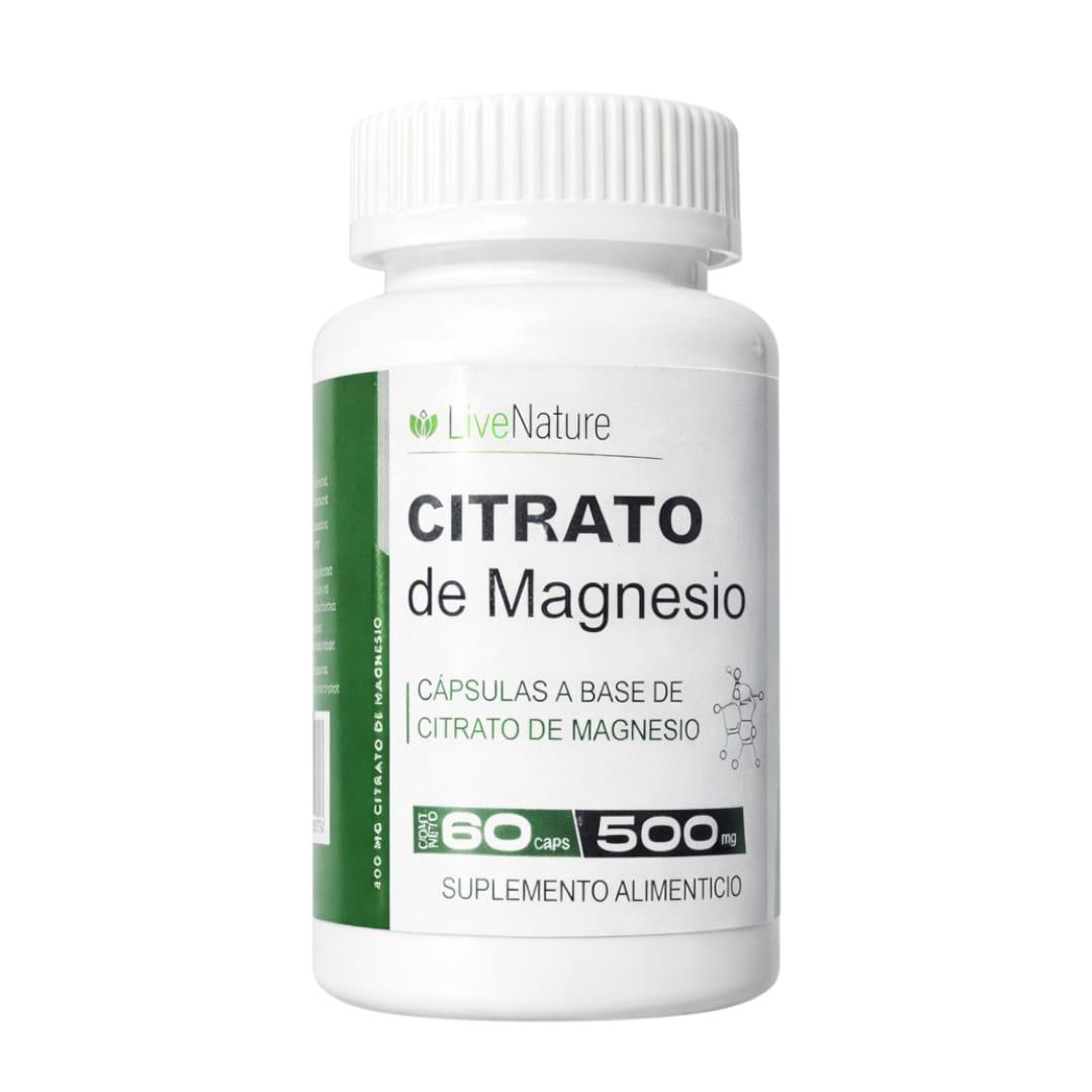 Citrato de magnesio 60 cápsulas Livenature