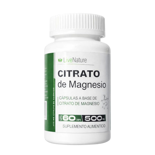 Citrato de magnesio 60 cápsulas Livenature
