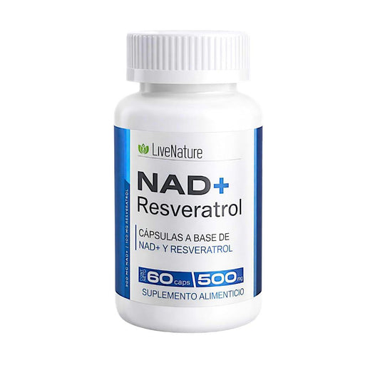 NAD + Resveratrol 60 capsulas Livenature